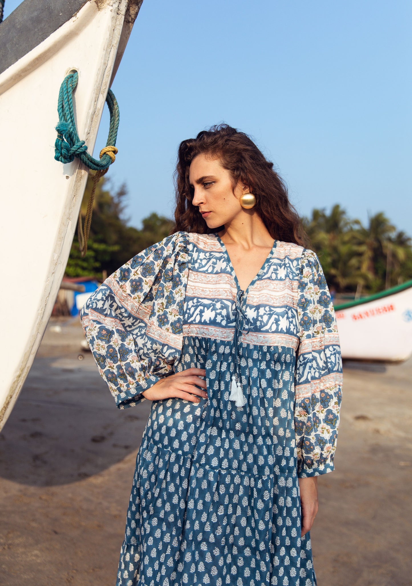 Ambuja Tier Ruffle Dress