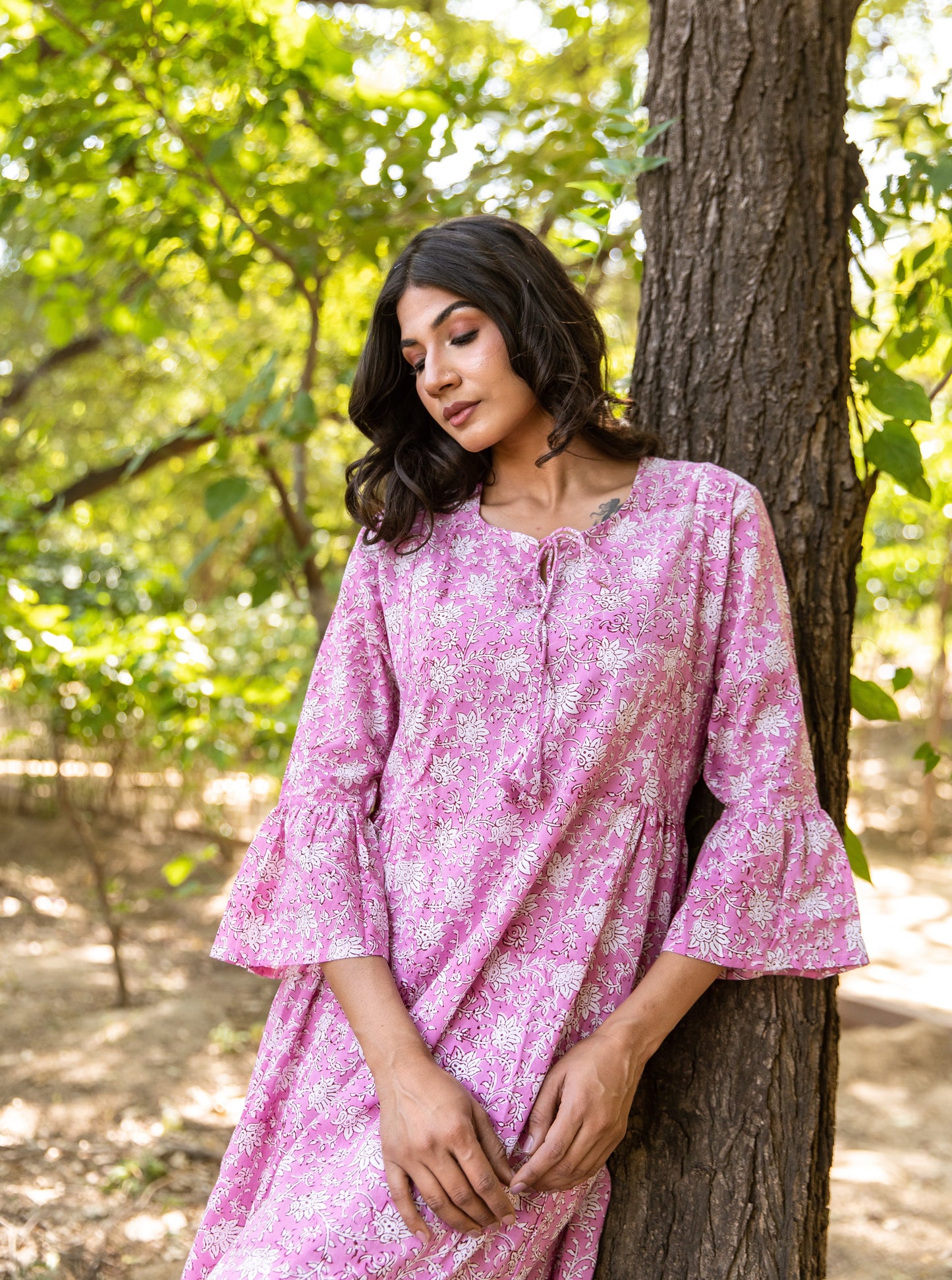 Ivana Bell Sleeve Dress