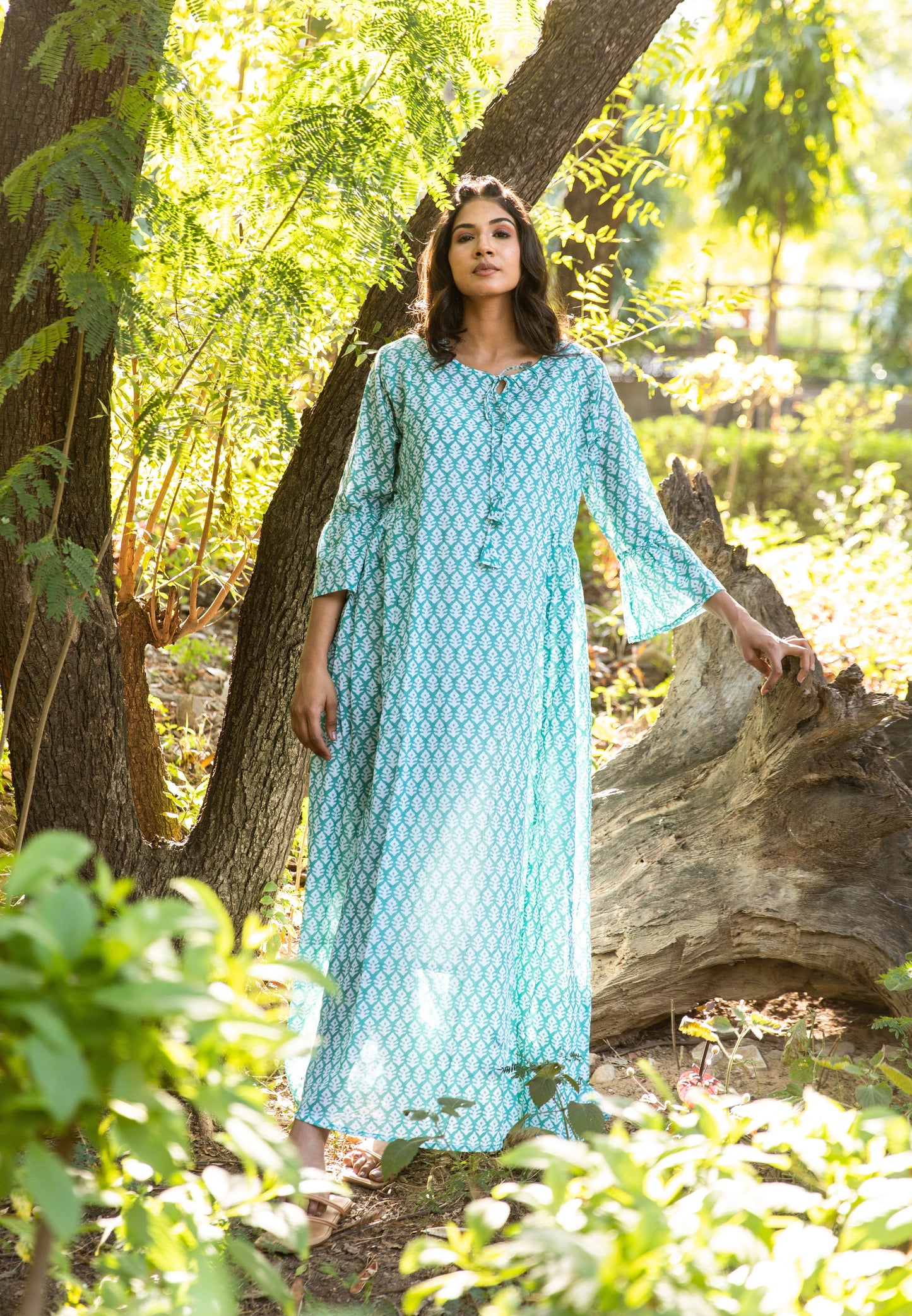 Nivi Bell Sleeve Dress